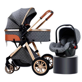 Luxury 3-in-1 Baby Stroller & Car Seat Combo – Premium Travel System for Newborns & Infants